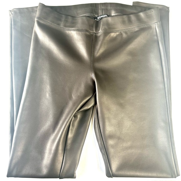 EXPRESS |Super High Waisted Faux Leather Leggings | Size Small - Picture 6 of 14